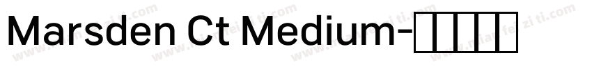Marsden Ct Medium字体转换